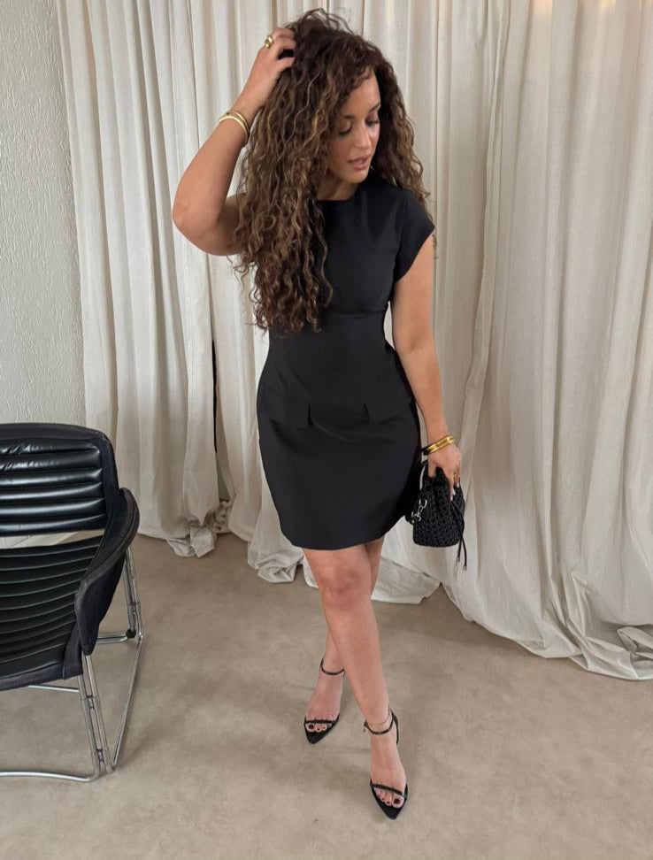 HOURGLASS DRESS BLACK