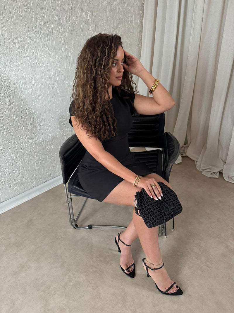 HOURGLASS DRESS BLACK