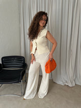LINNEN PANTS BEIGE