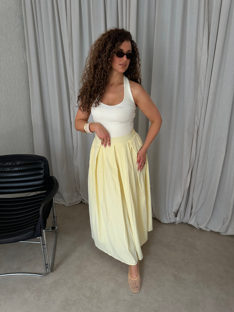 MAXI SKIRT BUTTERYELLOW