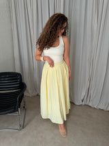 MAXI SKIRT BUTTERYELLOW