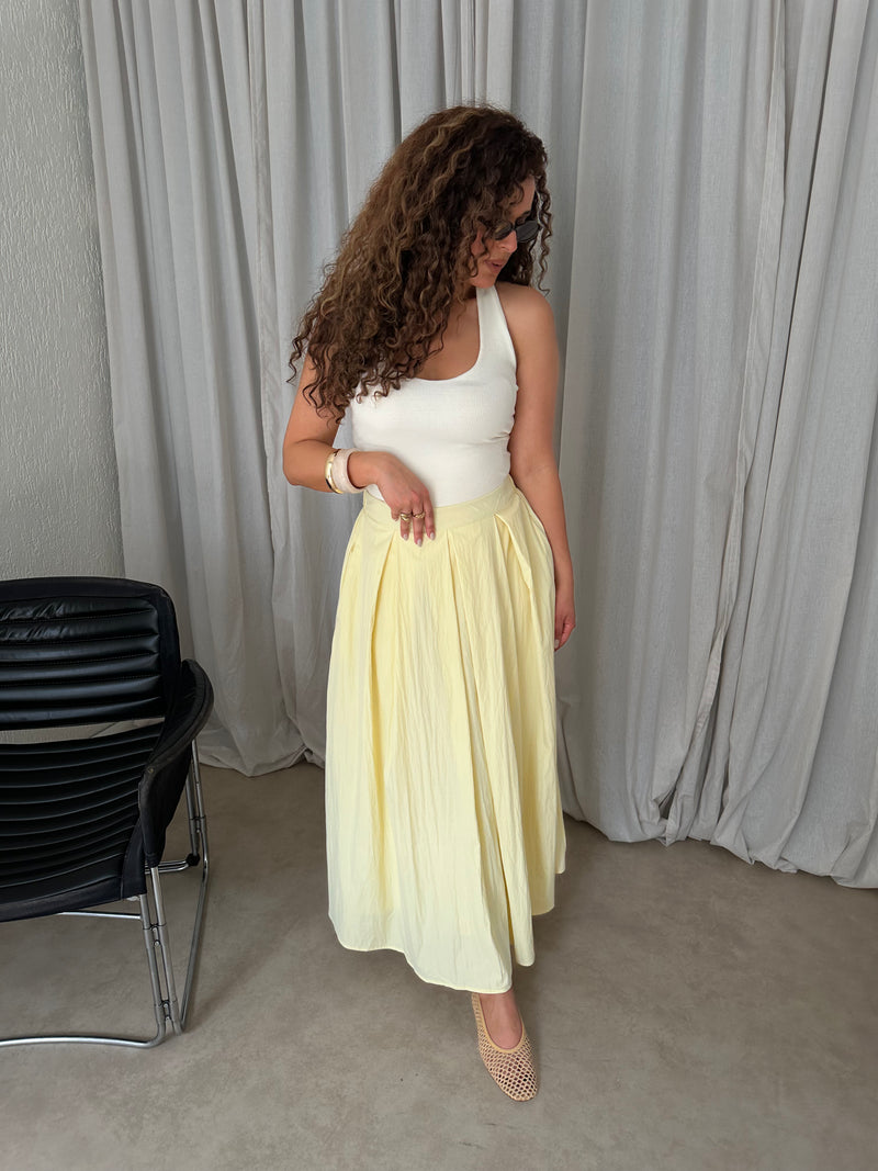 MAXI SKIRT BUTTERYELLOW