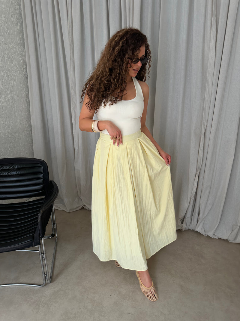 MAXI SKIRT BUTTERYELLOW