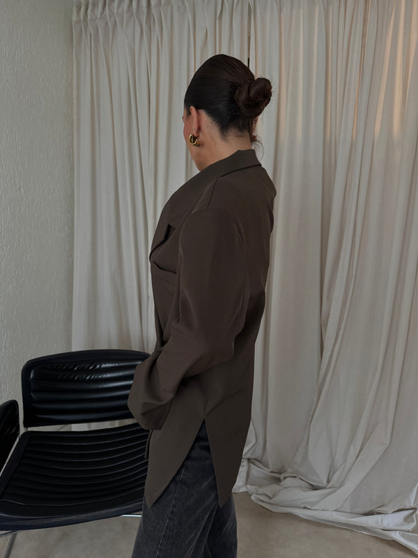 THE ZOUZOU BLAZER BROWN
