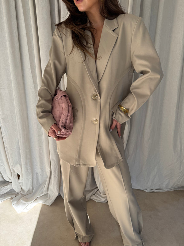 ARYA DETAIL BLAZER BEIGE