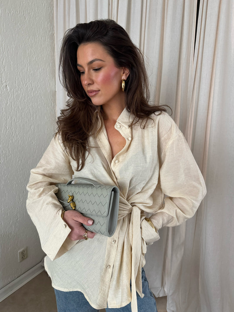 KNOT BLOUSE BUTTER YELLOW