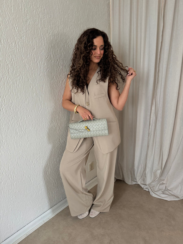 OVERSIZED GILET BEIGE