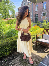 MAXI CUT OUT DRESS BUTTERYELLOW