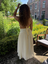MAXI CUT OUT DRESS BUTTERYELLOW