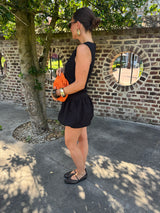 MINI BALLOON DRESS BLACK